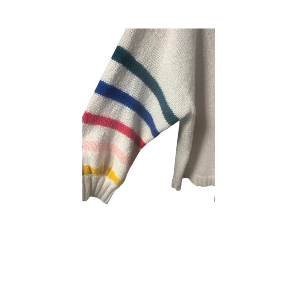 Torrid Cotton Intarsia Pullover Balloon‎ Sleeve Crewneck Sweater - Picture 5 of 10